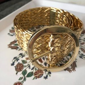 Vintage gold woven belt